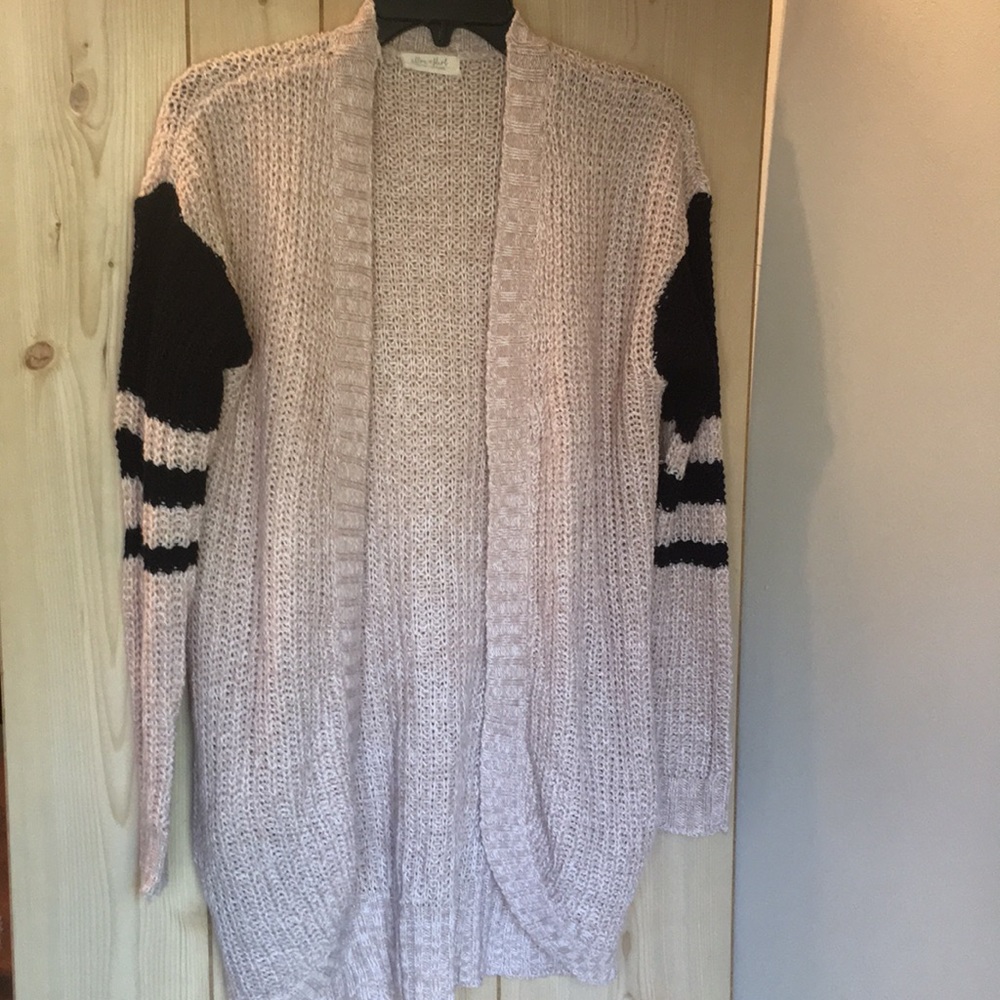 Loose knit cardigan